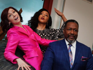 Stephen Colbert is back behind a late night desk in first look at his Elsbeth guest episode