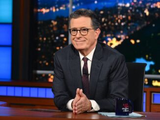 Stephen Colbert guest stars as a talk show host then becomes murder victim md07