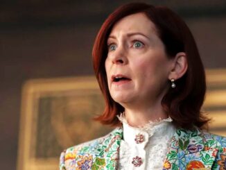 Behind the Bus Ride Carrie Preston’s Good Omen Moment While Filming Elsbeth Pilot in NYC md07