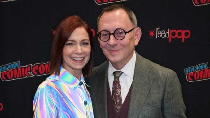 Carrie Preston and her husband, actor Michael Emerson, celebrated their 26th wedding anniversary md07
