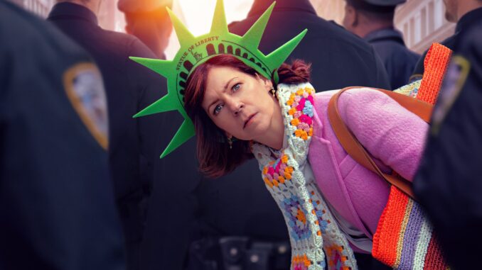 Carrie Preston’s Good Omen Moment While Filming Elsbeth Pilot in NYC md07