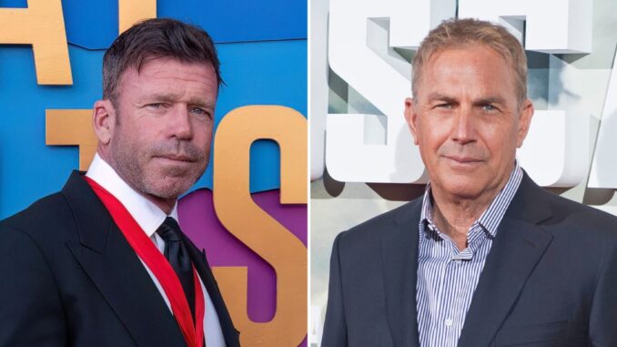 Kevin Costner and Taylor Sheridan The Golden Couple Close the Legend of Yellowstone md07