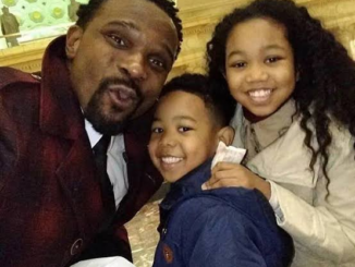 Kellie Hannah and John with Uncle D when he came into DC this week! @dariusmccrary
