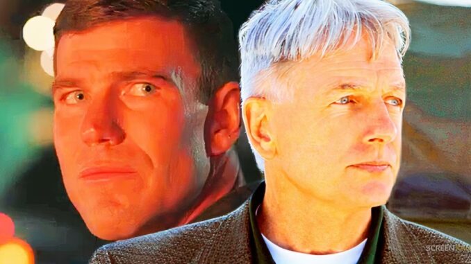 Austin stowell in ncis origins and mark harmon in ncis