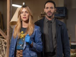 Kaitlin olson as morgan and daniel sunjata as karadec in high potential