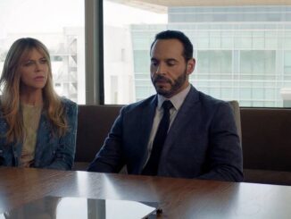 Kaitlin olson as morgan gillory and daniel sunjata as adam karadec in high potential
