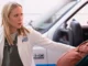 Jessy Schram as Hannah Asher and Molly Hagen as Giselle Dutton in Chicago Med season 11 episode