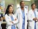 Ellen pompeo as meredith sandra oh as cristina jesse williams as jackson justin chambers as alex and sarah drew as april in grey s anatomy