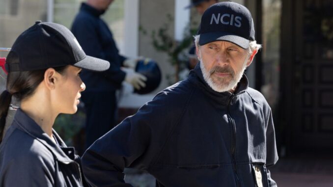 Gary cole as alden parker and katrina law as jessica knight in ncis season 23 episode