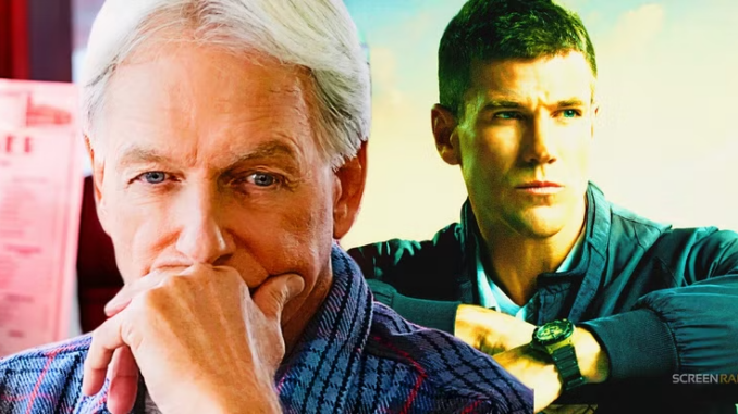 Mark harmon and austin stowell as leroy jethro gibbs in ncis