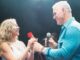 The golden bachelor s mel owens and peg munson on stage